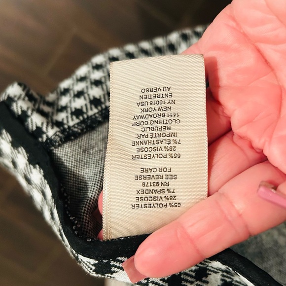 COPY - - -Philosophy Black White Gingham Blazer 3/4 Gathered Sleeve Women's Siz… - Picture 11 of 11